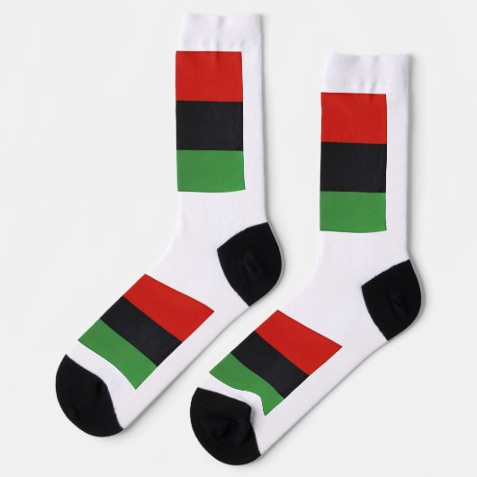 Pan African Flag Socks Socken (Linkes Detail)