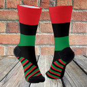 Pan African Flag Socks, Unia Flag Symbol / Kwanzaa Socken