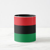 Pan African Flag Tasse, UNIA-Symbol, Afrika Tasse (Zentrum)
