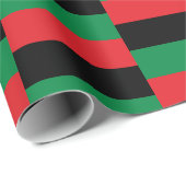 Pan African Flag & Unia Flag Symbol / Geschenkpapier (Rolleneckpunkt)