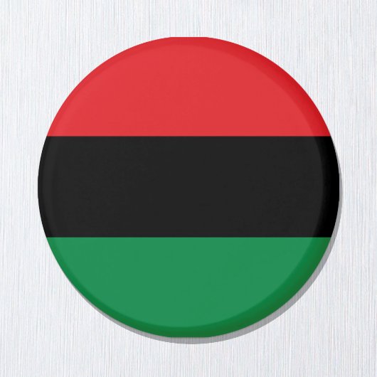 Pan African Flag & Unia Flag Symbol / Sportfan Magnet