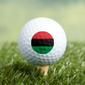 Pan African Flag & UNIA Golf / Golf Ball (Insitu T-Shirt)