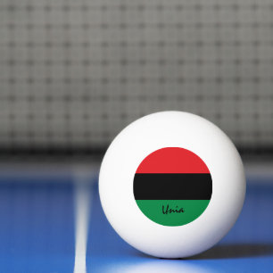 Pan African Flag & UNIA sport Tischtennisball