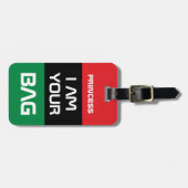 Pan African Flag & Unia Symbol /Personalisierte Ve Gepäckanhänger (Vorderseite horizontal)