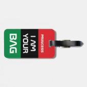 Pan African Flag & Unia Symbol /Personalisierte Ve Gepäckanhänger (Rückseite horizontal)