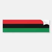 Pan African Flag & Unia Symbol / Sport Fan Autoaufkleber (Vorne)