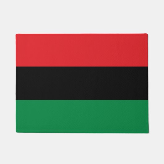 Pan African Flag & Unia Symbol / Sport Fan Fußmatte (Vorderseite)