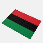 Pan African Flag & Unia Symbol / Sport Fan Fußmatte (Schrägansicht)
