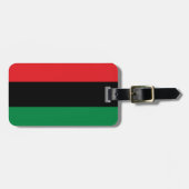 Pan African Flag & UNIA Symbol / Sport Fan Gepäckanhänger (Vorderseite horizontal)