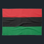 Pan African Flag & UNIA Symbol / Sport Fan Geschirrtuch<br><div class="desc">Küchentücher: Pan African Flag Symbol - UNIA / Ein horizontales Dreiband von rot,  schwarz und grün. Die panafrikanische Flagge - auch bekannt als afroamerikanische Flagge,  schwarze Befreiungsflagge,  UNIA-Flagge. Häufig verwendet mit Black Lives Matter Bewegung.</div>
