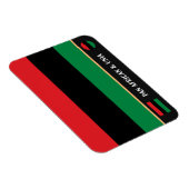 Pan African Flag & UNIA Symbol / Sport Fan Magnet (Rechte Seite)
