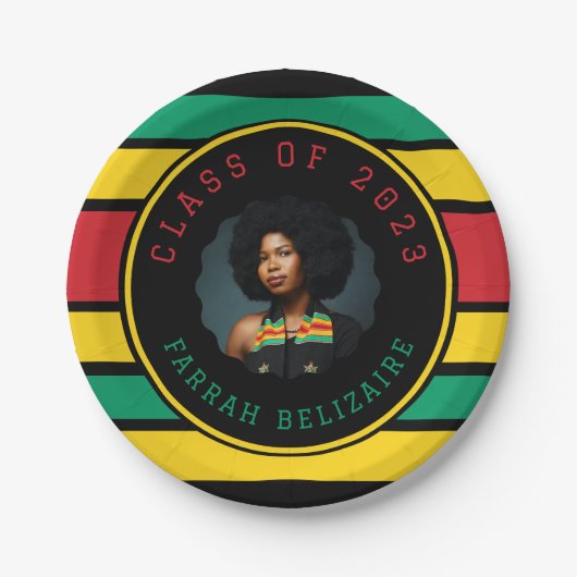 Pan African Foto Abschluss Pappteller (Vorderseite)