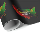 Pan African, Juneteent Wrapping Paper Geschenkpapier (Rolleneckpunkt)