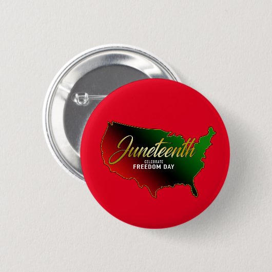 Pan African, Juneteente Button (Vorne & Hinten)