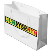 Pan African, Juneteente White Große Geschenktüte (Rückseite Schrägansicht)