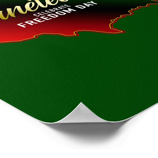 Pan African, Juneteenth Poster (Ecke)