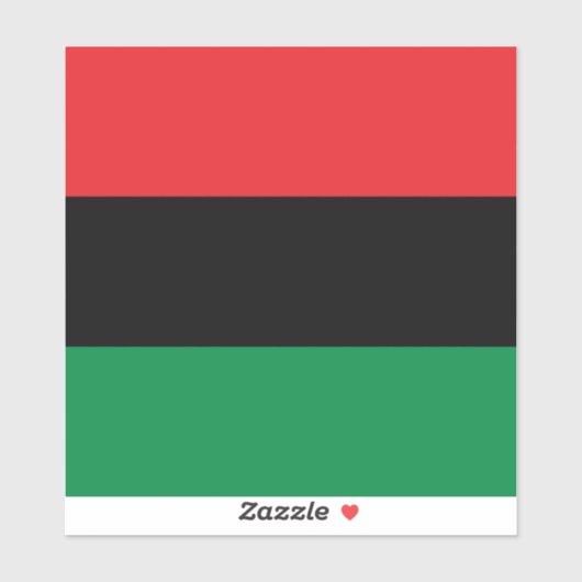 Pan African UNIA Flag Aufkleber (Blatt)