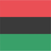 Pan African UNIA Flag Aufkleber (Vorderseite)