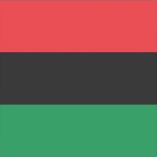 Pan African UNIA Flag Aufkleber (Vorderseite)