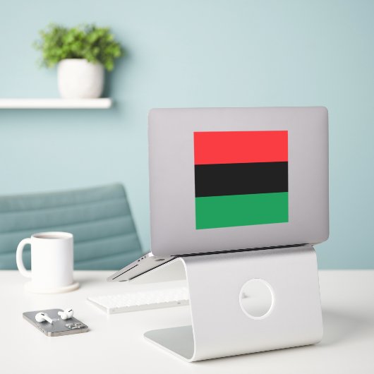Pan African UNIA Flag Aufkleber (Laptop auf Schreibtisch)