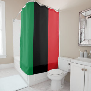 Pan African UNIA Flag Duschvorhang