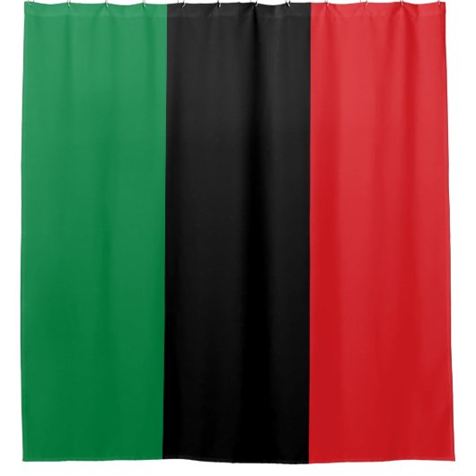 Pan African UNIA Flag Duschvorhang (Vorderseite)