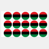 Pan African UNIA Flag Etiketten (Blatt)