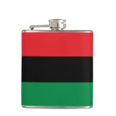 Pan African UNIA Flag Flachmann (Vorderseite)