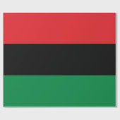 Pan African UNIA Flag Geschenkpapier (Flach)