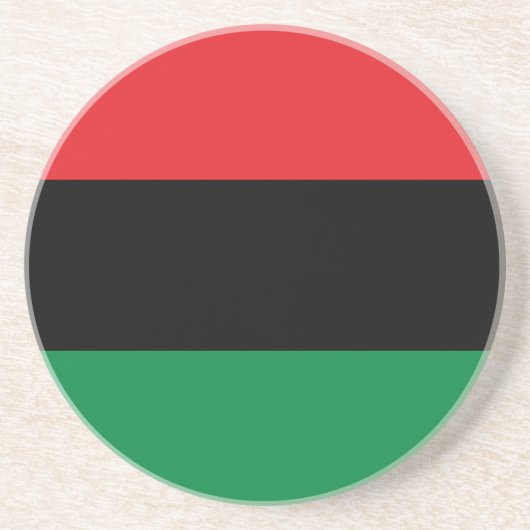 Pan African UNIA Flag Getränkeuntersetzer (Vorne)