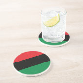Pan African UNIA Flag Getränkeuntersetzer (Seite)