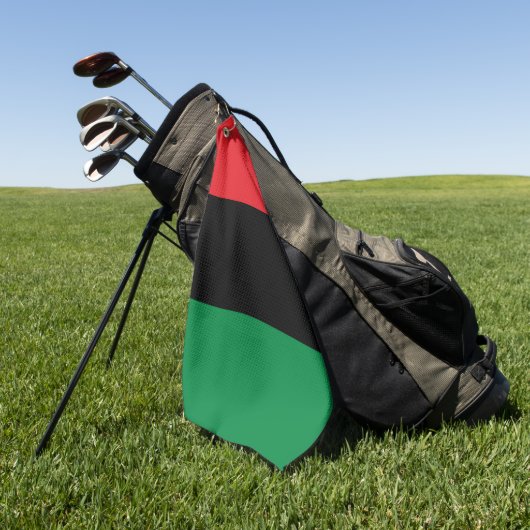 Pan African UNIA Flag Golfhandtuch (Gras)