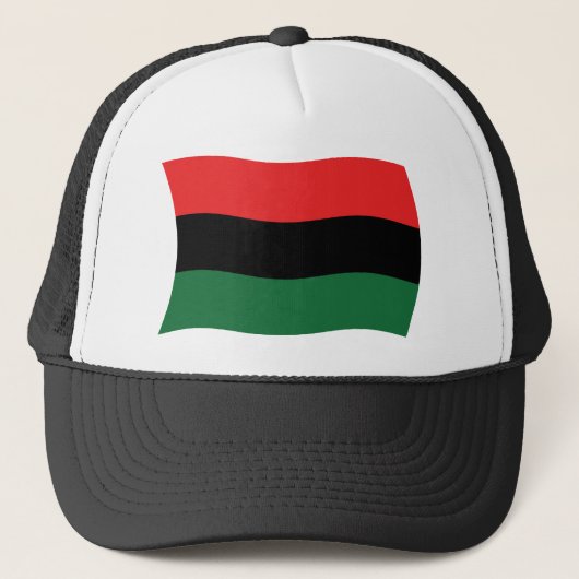 Pan African (UNIA) Flag Hat Truckerkappe (Vorderseite)