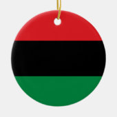 Pan African UNIA Flag Keramik Ornament (Vorne)