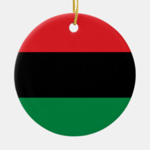 Pan African UNIA Flag Keramik Ornament