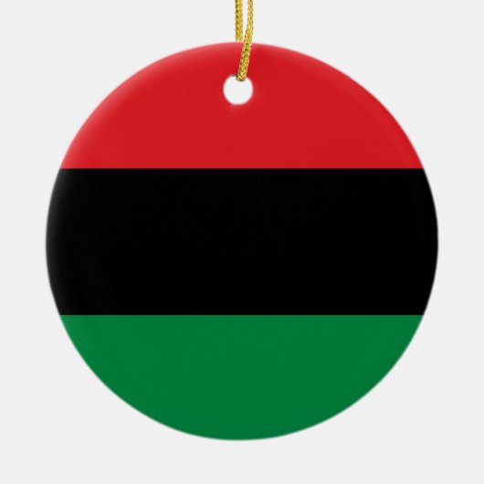 Pan African UNIA Flag Keramik Ornament (Vorne)