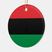 Pan African UNIA Flag Keramik Ornament (Links)