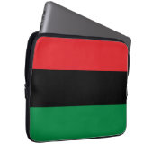 Pan African UNIA Flag Laptopschutzhülle (Vorne Rechts)