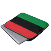 Pan African UNIA Flag Laptopschutzhülle (Vorne Knopf)