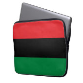 Pan African UNIA Flag Laptopschutzhülle (Vorderseite Links)