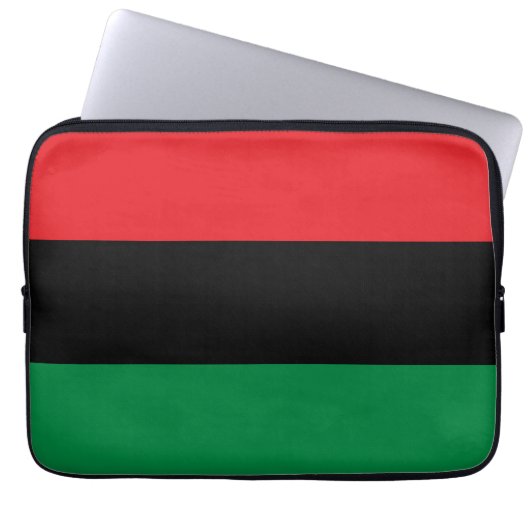 Pan African UNIA Flag Laptopschutzhülle (Vorderseite)