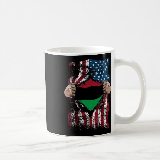Pan African Unia Flag Loyal Afro-americans Usa Gif Kaffeetasse (Rechts)