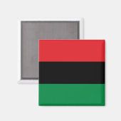 Pan African UNIA Flag Magnet (Vorderseite/Rückseite)