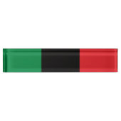 Pan African UNIA Flag Namensplakette (Vorderseite)