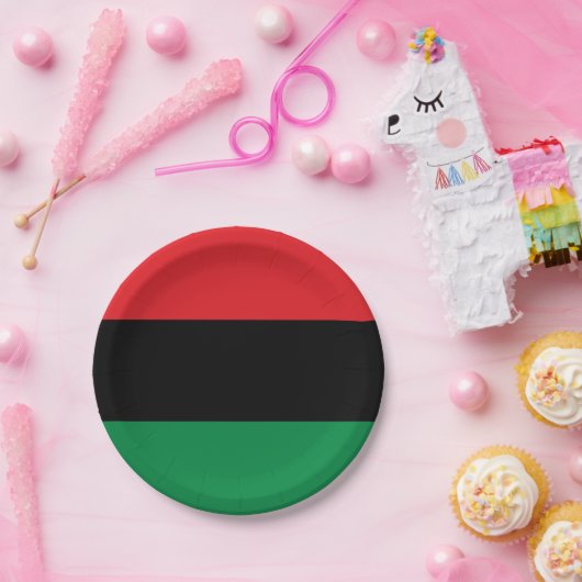 Pan African UNIA Flag Pappteller (Party)