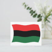 Pan African (UNIA) Flag Postcard Postkarte (Stehend Vorderseite)