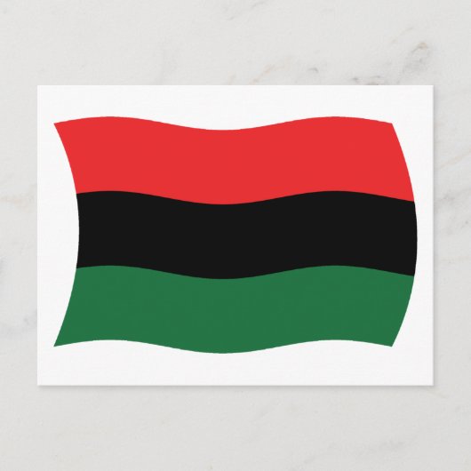 Pan African (UNIA) Flag Postcard Postkarte (Vorderseite)