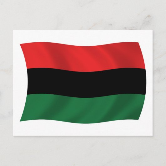 Pan African (UNIA) Flag Postcard Postkarte (Vorderseite)