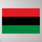 Pan African UNIA Flag Poster (Vorne)