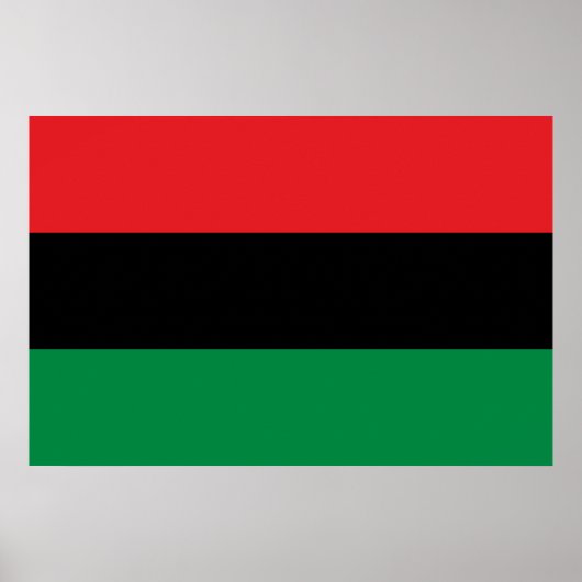 Pan African UNIA Flag Poster (Vorne)